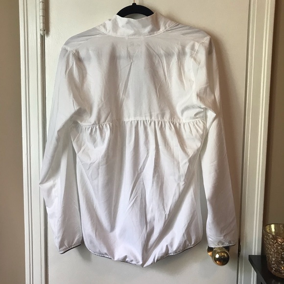 Adidas Essentials Full-Zip Wind Jacket White New - Picture 4 of 8